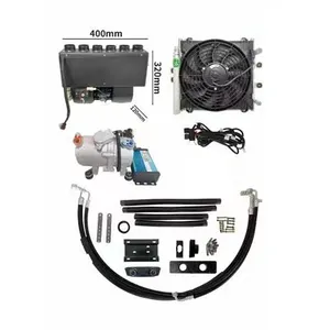 Sistem ac parkir mobil listrik, pemanas unit ac dc 12v/24v/60v/72v HVAC