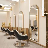 Miroir de salle de bain LED intelligent à 3 couleurs, miroir de salon de coiffure pleine longueur, miroir sur pied pleine taille pour dressing, vente en gros