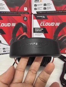 หูฟังเกมมิ่ง HyperX <span class=keywords><strong>Cloud</strong></span> III แบบมีสาย ระบบเสียง Spatial Audio ไดรเวอร์ขนาด 53 มม. โฟมเมมโมรี่โฟม โครงสร้างทนทาน คุณภาพเสียงคมชัดพิเศษ หูฟังดีเจขนาด 10 มม. - Product Image 3