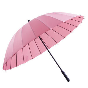 Fabricant de parapluies à long manche personnalisés, parapluie automatique à tige droite avec impression de logo pour la vente en gros et les commandes en gros - Product Image 2