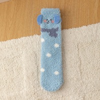 Baleine en vrac 3D microfibre vente en gros chaussettes chaudes et épaisses personnalisé dessin animé flou mignon Animal chaussettes de sol pour femmes filles