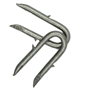 Agrafes de clôture en fil barbelé zingué, vente en gros pour ranchs - Product Image 3