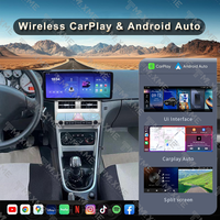 Marco de Navegación para Auto Android Maisimei para PEUGEOT 307 2002-2013, Panel de Audio, Marco para Reproductor de Radio de 12.3 Pulgadas