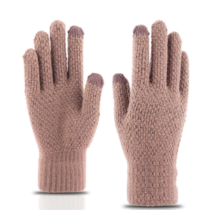 Gants d'hiver en <span class=keywords><strong>laine</strong></span> acrylique pour hommes et femmes, accessoire en tricot chaud et extensible - Product Image 4