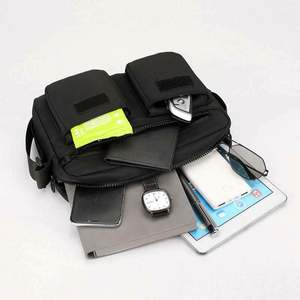 Échantillon gratuit Nouveau sac à bandoulière Sac à main multifonctionnel Imperméable Pu Sac à bandoulière simple tendance Sac pour homme - Product Image 4