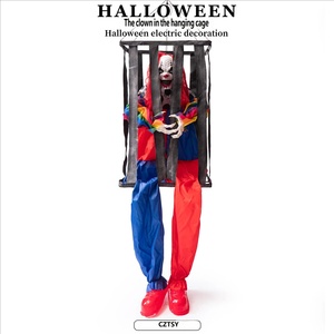 Fantasma Colgante Eléctrico con Sensor de Movimiento, Decoración Gigante de 1.55m para Halloween, Accesorio Colgante de Payaso Aterrador - Product Image 3