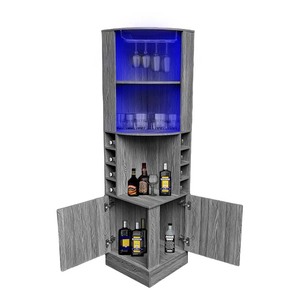 Mueble de Esquina para Decoración del Hogar, <span class=keywords><strong>Bar</strong></span>, Vinoteca de Madera, Exhibidor de Cocina, Mueble de Pared para Sala de Estar, Moderno y Lujoso - Product Image 3