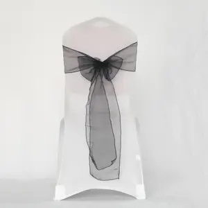 Event Supplies Organza Chair Cover Bands Chair Sashes For Wedding Banquet Party Decoration