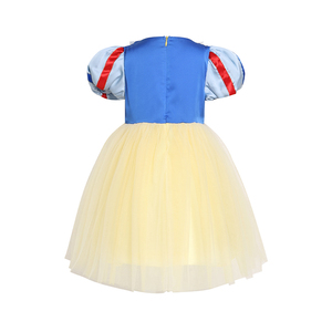 Robe <span class=keywords><strong>de</strong></span> Princesse <span class=keywords><strong>Blanche</strong></span>-<span class=keywords><strong>Neige</strong></span> en Velours Respirant à Manches Bouffantes et Jupe en Tulle – Tenue Fantaisie en Liquidation – Grande Remise - Product Image 2