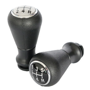 Peugeot Car Gear <b>Shift</b> <b>Knob</b> Leather Electroplated Cover Ergonomic Design For 206 307 406 Models - Product Image 3