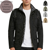Chaqueta de Invierno Unisex, Ligera, de Poliéster, Informal, con Cuello Alto, Impermeable, de Secado Rápido, para Uso Diario en Todas las Estaciones
