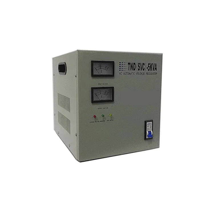 Single Phase Digital Display Power AC 110V120V 220V 230V Automatic 5kva 5000va Voltage Stabilizer Regulator For Home