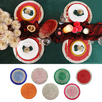 Échantillon gratuit napperons écologiques napperons de table bonne qualité napperons ronds napperons décoration de noël