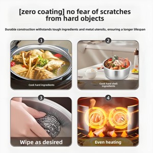Accessoires pour <span class=keywords><strong>cuiseur</strong></span> <span class=keywords><strong>à</strong></span> <span class=keywords><strong>riz</strong></span> <span class=keywords><strong>Tiger</strong></span> JBA-S10C A10C B10C BAA10, cuve intérieure en acier inoxydable 316L, sans revêtement - Product Image 5
