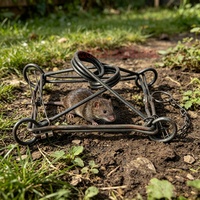 Piège à animaux sauvages en métal pour jardin extérieur, piège à taupes