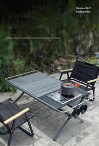 <span class=keywords><strong>Table</strong></span> de <span class=keywords><strong>camping</strong></span> pliante avec sac de transport, tables de pique-nique portables pliables, <span class=keywords><strong>table</strong></span> de barbecue avec rouleau d'oeufs - Product Image 5
