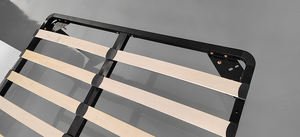 <span class=keywords><strong>200x200</strong></span> Cadre de lit à <span class=keywords><strong>lattes</strong></span> en métal en fer king Taille unique Paquet plat Installation facile Base de matelas - Product Image 3