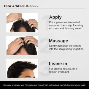 Сыворотка для роста волос, 3% розмарин, 2% аминоксил, 3% реденсил, 2%, чистый растительный экстракт и без сульфатов | Без масла - Product Image 5