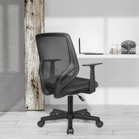 Chaises de bureau modernes réglables Dossier pivotant en gros avec nouvel accoudoir Style ascenseur Chaise visiteur en tissu maillé Design avec mousse