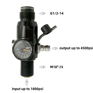 Régulateur de cylindre CO2 Zimakyfa Mini, entrée 3000 psi, sortie 800 psi, en alliage d'aluminium et cuivre avec filetage M18*1.5 - Product Image 4