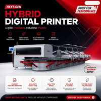 Machine d'impression numérique Xmay à 20 couleurs avec imprimante hybride numérique pour t-shirts, vitesse de 500 pièces/heure