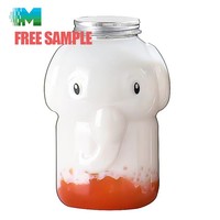 Bonne qualité Noël 300ml éléphant bouteilles couvercle Pipette bouteille en plastique personnalisée corée Patron bouteilles en plastique