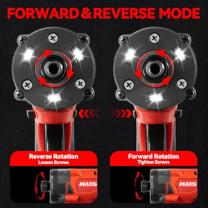 MARS Electric Goddess pour batterie <span class=keywords><strong>18V</strong></span>, 3 LED, moteur sans balais adapté, couple de 220 Nm, outil sans fil, démarreur, <span class=keywords><strong>visseuse</strong></span> à percussion - Product Image 5