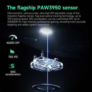 MCHOSE A7 Three-Mode <b>Mouse</b> Lightweight Non-Porous Wired Wireless 2.4GHz Blue Tooth Battery-Powered Office Competition Gaming Mou - Product Image 3