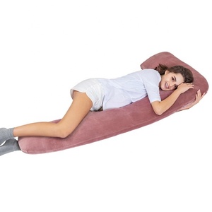 Almohada de terciopelo para el cuerpo, soporte de maternidad en forma de L, para embarazo - Product Image 2