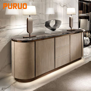 PURUO ev kullanımı oturma mobilya ahşap dolap yemek odası mdf büfe dolap konsol masaları - Product Image 3