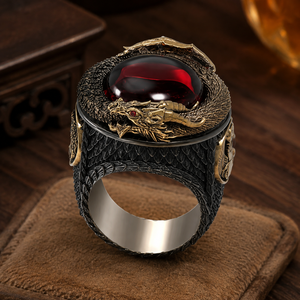 Anello con Motivo a Drago, Design Creativo per Uomo - Product Image 6