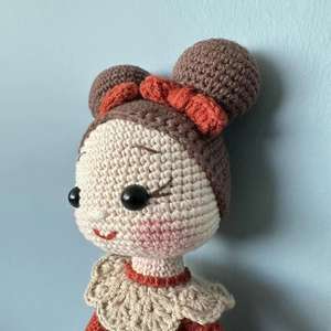 ตุ๊กตาผ้าโครเชต์แบบแฮนด์เมดสำหรับเด็กทารกผ้ากำมะหยี่ของเล่นผ้าโพลีเอสเตอร์นุ่มสบายสำหรับเด็กทารก - Product Image 4