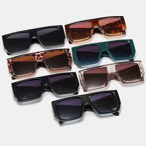 Nouvelles Lunettes de Soleil Carrées Bleues pour Hommes et Femmes 2022, Monture PC, Design Classique, Grandes et Surdimensionnées, Logo Personnalisé, Protection UV400, Luxe, Vente en Gros - Product Image 5