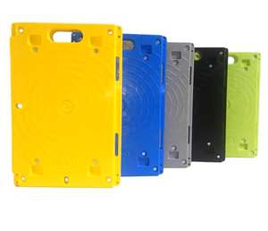 Özelleştirilmiş alüminyum alaşım dört tekerlekli mobil raf sepeti araba plastik kasa platformu ile itme çekme el arabası aracı taşıma için - Product Image 6