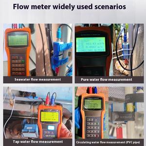 ハンドヘルドポータブルOEM超音波流量計 クランプオン技術 液体水流量測定用 ABS素材 +/-1%精度 - Product Image 5