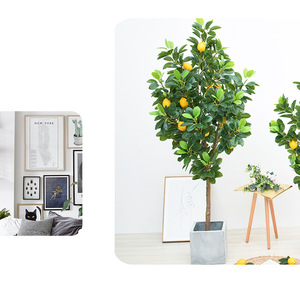 Plante artificielle d'intérieur de style nordique en pot sur pied avec fruits pour la décoration du salon et des magasins - Product Image 6