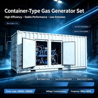 Groupe électrogène silencieux en conteneur certifié CE 500kW 600kW 700kW 800kW au gaz naturel, biogaz, GPL, GNL, refroidi par eau