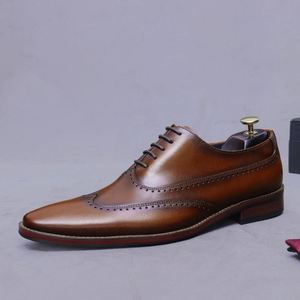 Zapatos de Cuero para Hombre de Primera Calidad, Estilo Retro Británico, Transpirables, con Cordones, Punta Cuadrada, Casuales y a la Moda - Product Image 5