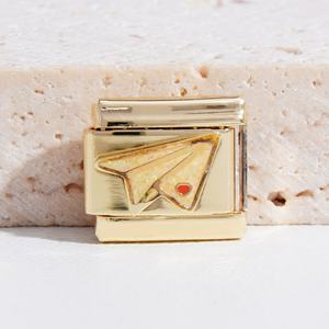 Pulsera Italiana de Oro Personalizada con Dijes de Ojo, Joyería de Moda con Cadena y Eslabones para Ella, Regalo de Cumpleaños o Navidad - Product Image 3