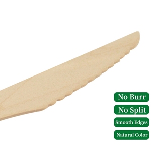 Riendly isposable nife Poom ork irchwood ooden utlery - Product Image 3