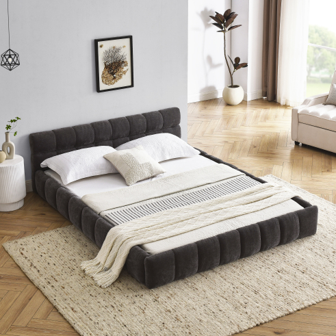 GRIS FONCÉ + Chenille + Mousse