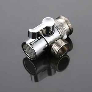 Robinet universel 1/2 pour hôtel, de qualité économique et moderne, avec adaptateur WC en laiton chromé, vanne à boisseau sphérique d'<span class=keywords><strong>angle</strong></span> 3 voies facile à installer - Product Image 2