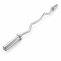 Barre EZ Curl de 1200 mm, 9 kg, avec manchon de 50 mm, barre de musculation en chrome dur pour la musculation à domicile, entraînement de force - Description du produit