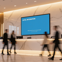 Pantalla Táctil de 21.5-75 Pulgadas, Monitor LCD Opcional, Pantalla Táctil para Publicidad en Hoteles/Negocios