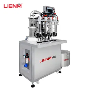LIENM machinery 4 heads perfume filling machine semi automatic for bottle perfume original