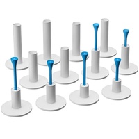VASTUP Support pour tees de golf en bois – Durable, 6 tailles en caoutchouc et 2 tailles en plastique, 32 pièces, accessoires d'entraînement intérieur/extérieur