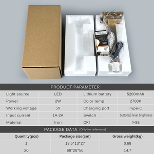 Khách Sạn Cạnh Giường Nhà Hàng Thanh Trang Trí Nội Thất Có Thể Sạc Lại Bảng Đèn Tùy Chỉnh Vải Chụp Đèn Pin Không Dây LED Bàn Đèn - Product Image 6