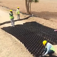 50mm 100mm Hauteur HDPE Geocell Allée Gravel Grid Geocell pour la stabilisation du sol Murs de soutènement Geo Cell