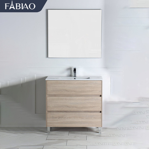 Mueble de Baño Flotante con Lavabo Integrado, de Tablero de Partículas, para Venta al Por Mayor - Product Image 1