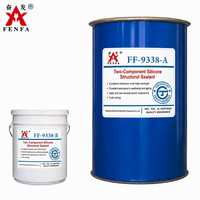 Scellant silicone bicomposant à module élevé Fenfa FF-9338 pour unités de vitrage double IG, non corrosif, durcissement neutre